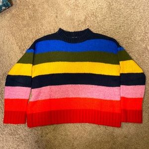 Urban Outfitters Oversized Rainbow Striped Sweater Small